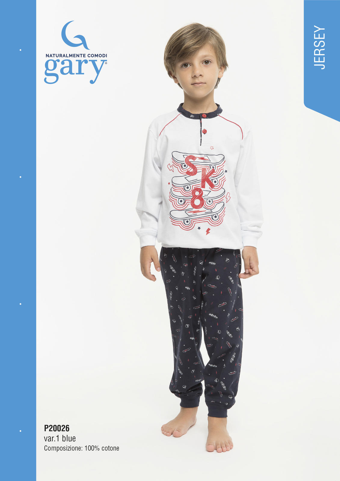 BOY'S PAJAMA M/L P30026 Tellini S.r.l. Wholesale Clothing